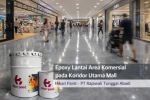 Epoxy Lantai Area Komersial pada Koridor Utama